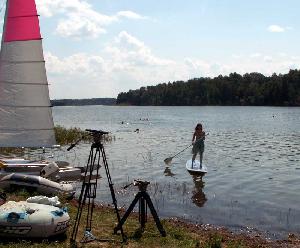     ! Out wind surfing !